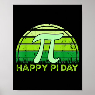 Fijne Pi-dag Vintage 3,14 Pi-nummer Wiskundeleraar Poster