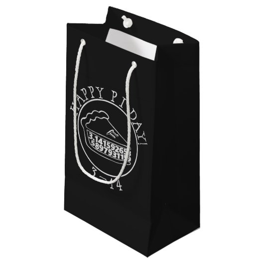 Fijne Pi-day-chalkbotzak Klein Cadeauzakje (Voorkant Gekanteld)