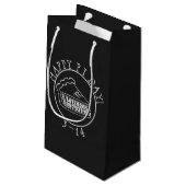 Fijne Pi-day-chalkbotzak Klein Cadeauzakje (Achterkant Gekanteld)