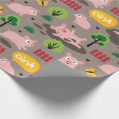 Fijne piglets in het papier voor de vloerbedekking (Hoek)