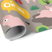 Fijne piglets in het papier voor de vloerbedekking (Rol Hoek)