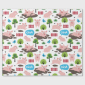 Fijne piglets in het papier voor de vloerbedekking (Vlak)