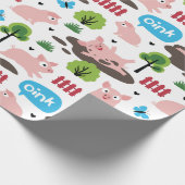 Fijne piglets in het papier voor de vloerbedekking (Hoek)