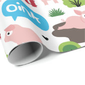 Fijne piglets in het papier voor de vloerbedekking (Rol Hoek)