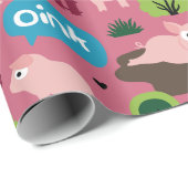 Fijne piglets in het papier voor de vloerbedekking (Rol Hoek)