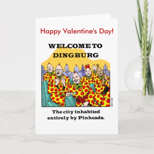 Fijne Pinhead Valentijnsdag! Feestdagen Kaart (Voorkant)