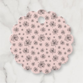 Fijne pioenen. bedankjes labels