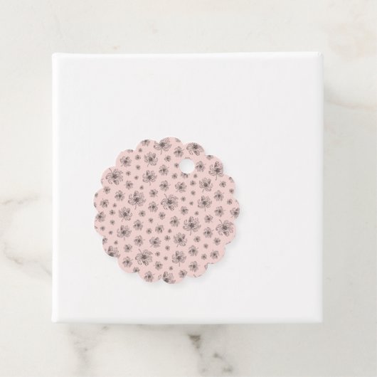 Fijne pioenen. bedankjes labels (In situ)