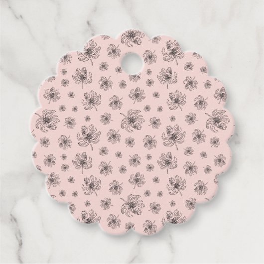 Fijne pioenen. bedankjes labels (Voorkant)