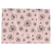 Fijne pioenen. groot cadeauzakje (Achterkant)