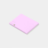 Fijne positieve cartoon van bijen roze post-it not post-it® notes (Schuin)
