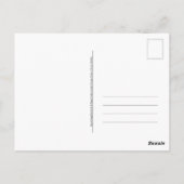 Fijne Postcrossing! kitten in brievenbus Briefkaart (Achterkant)