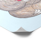 Fijne Poster Cute Sleuf met ventilator afdrukken (Hoek)