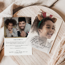 Fijne Prettige feestdagen Foto jaar in Review-behu Feestdagenkaart