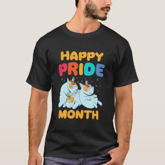Fijne Pride Maand Homoseksueel Lgbtq Regenboog Tro T-shirt