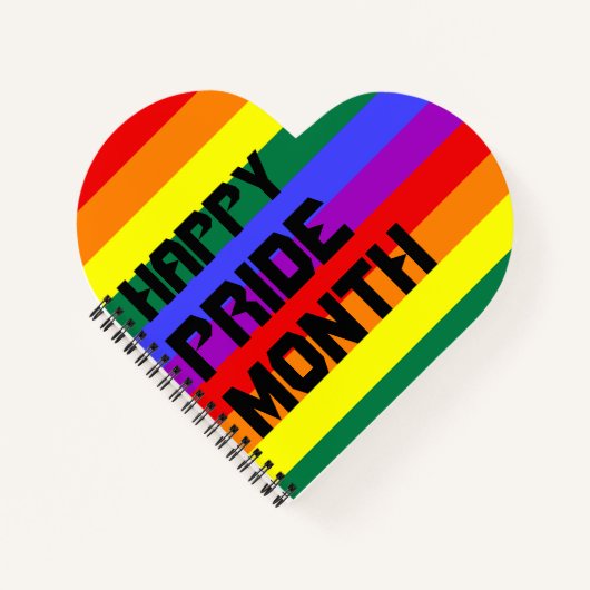 Fijne pride maand Notitieboek cadeau (Voorkant)