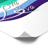 Fijne Pride! Regenboogvlag Oversized Poster (Hoek)