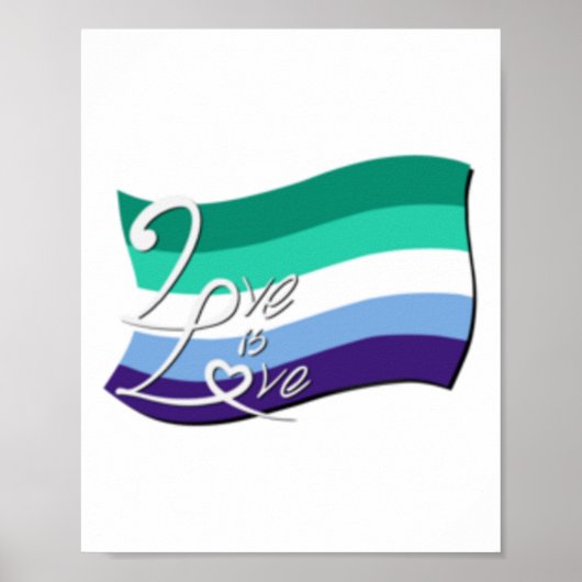 Fijne Pride! Regenboogvlag Oversized Poster (Voorkant)