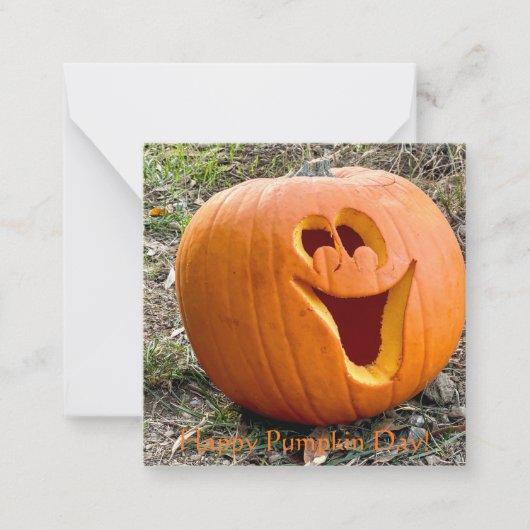 Fijne Pumpkin Dag! Notitiekaartje (Voorkant)