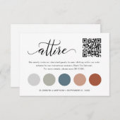 Fijne QR-code Bindkleur Palet Kaart (Voorkant / Achterkant)