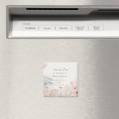 Fijne Queen Anne's Lace Save the Date Magneet (Insitu (Vaatwasser))