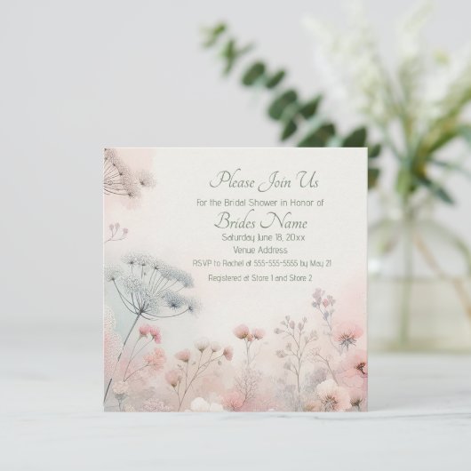 Fijne Queen Ann's Lace Bruidssluier Kaart (Staand voorkant)