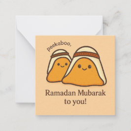 Fijne Ramadan Mubarak aan Jou Notitiekaartje