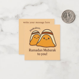 Fijne Ramadan Mubarak aan Jou Notitiekaartje