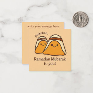 Fijne Ramadan Mubarak aan Jou Notitiekaartje