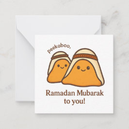 Fijne Ramadan Mubarak aan Jou Notitiekaartje