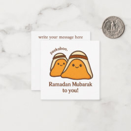 Fijne Ramadan Mubarak aan Jou Notitiekaartje