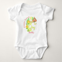 Fijne Ranch Sheep. Gepersonaliseerd. Baby Bodysuit