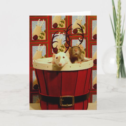 Fijne Ratty-mas! Feestdagen Kaart (Voorkant)
