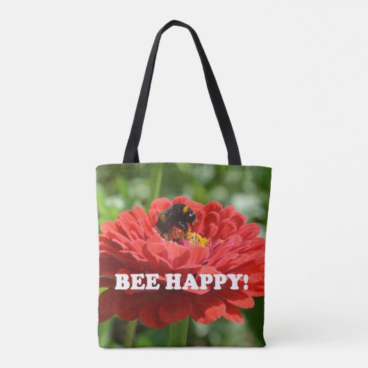 Fijne reuzenbloem bij bijen tote bag (Achterkant)