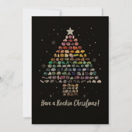 Fijne Rockin kerst! Crystal Pareltjes Tree Kaart