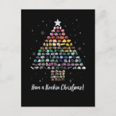 Fijne Rockin kerst! Kristallen kerstboom Feestdagenkaart (Voorkant)