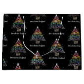 Fijne Rockin kerst! Kristallen kerstboom Groot Cadeauzakje (Voorkant)