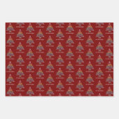 Fijne Rockin kerst! Kristallen kerstboom Inpakpapier Vel (Voorkant 3)