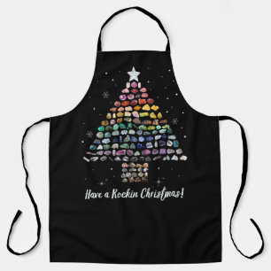 Fijne Rockin kerst! Kristallen kerstboom Schort