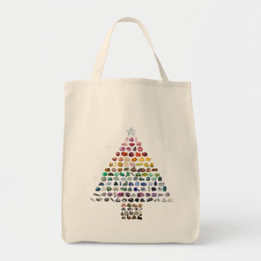 Fijne Rockin kerst! Kristallen kerstboom Tote Bag (Voorkant)