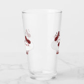 Fijne rode mieren schaatsen cartoon glas (Links)