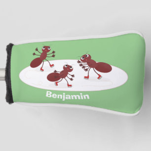 Fijne rode mieren schaatsen cartoon golfheadcover