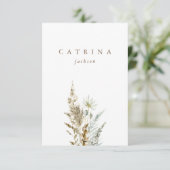 Fijne Romantische Gedroogde Boeket Bruiloft Plaats (Staand voorkant)