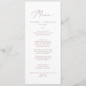 Fijne Roos Gold Calligraphy Weddenrenmenu Menu (Voorkant)