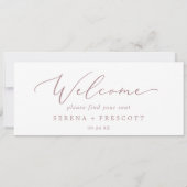 Fijne Roos Gold Hanging Seating Chart Header (Achterkant)