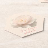 Fijne roos kartonnen onderzetters (Schuin)