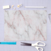 Fijne Roos Marmer Tissuepapier (Craft)