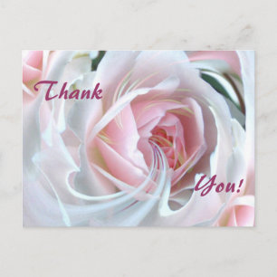 Fijne roos met marmereffecten briefkaart