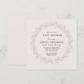 Fijne roze | Baby Breath Floral Vrijgezellenfeest Kaart (Voorkant / Achterkant)