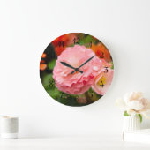 Fijne roze bloem na de regen grote klok (Huis)